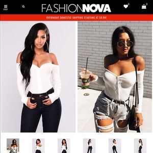 Fashion Nova Fool In Love Off Shoulder Bodysuit